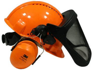Forst-Helm von 3M Kopfschutzkombination G3000M (Gehrschutz und Gesichtsschutz)