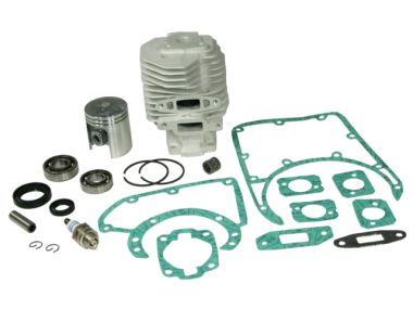 Cylinder kit fits Stihl 041 AV 041AV 44mm including gasket kit, spark plug, crankshaft bearings and piston needle cage