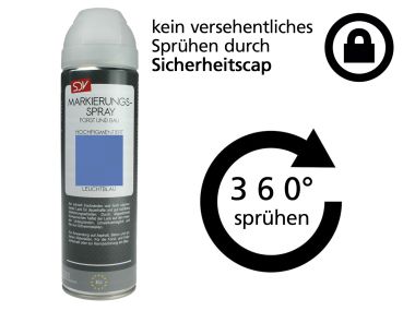 Spray SDV Forst Markierungsspray Leuchtblau Markierungsfarbe Bau Farbe