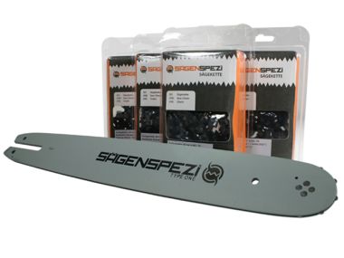40cm Schwert-Set Drive mit 4 Vollmeielketten 3/8P 55TG 1,3mm passend fr Stihl 020 AV 020AV