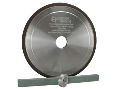Professional grinding wheel HM 145 mm x 22,23 mm / 12 mm x 4,7 mm compatible with hard metal Duro
