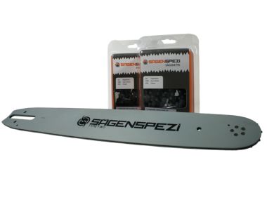 45cm Schwert-Set Drive mit 2 Halbmeielketten .325 74TG 1,6mm passend fr Stihl 028 AV 028AV Super
