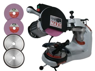Affteuse lectrique de chanes MAXX (semi-automatique) comprenant 3 + 2 disques de meulage