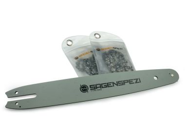35cm guide bar drive 1/4P 2 semi chisel chains fits Stihl E10