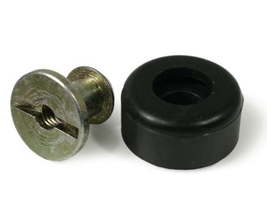 slotted nut with insulator for cylinder shroud fits Stihl 088 AV M880