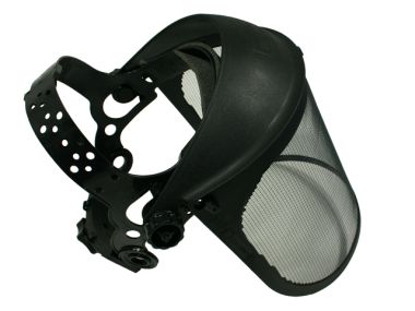 Casque de protection Pro avec cran facial (grille mtallique)