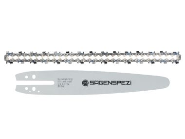 Sgenspezi Carving 25cm Schwert-Set mit 1 Kette 1/4 60TG 1,1mm passend fr Stihl 017 MS170