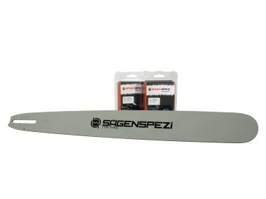  60cm Schwert-Set Solid Laser mit 2 Halbmeielketten .404 78TG 1,6mm passend fr Stihl 070 090 AV Contra