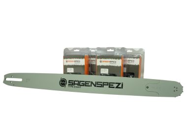  53cm Schwert-Set Solid Drive mit 4 Halbmeielketten .404 70TG 1,6mm passend fr Stihl 070 090 AV Contra