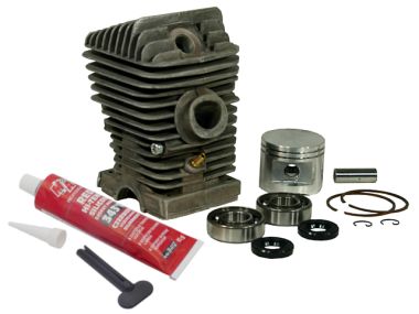 Cylinder kit fits Stihl 025 MS250 42,5mm including gasket kit, spark plug and crankshaft bearings