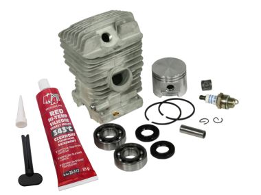 Kylinder kit fits Stihl 029 MS290 46mm including gasket kit, spark plug, crankshaft bearings and piston needle cage
