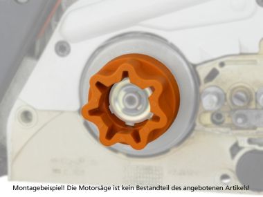 Anbaugert Bohraufsatz Adapter-Kupplung fr Stihl Kettenrder mit 3/8 6Z