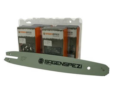 35cm Schwert-Set Drive mit 4 Halbmeielketten 3/8PM 50TG 1,1mm passend fr Stihl MSE210