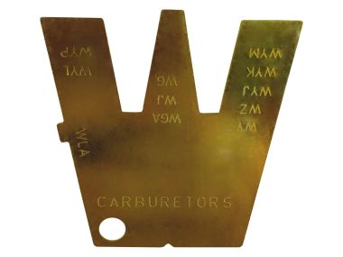 Gauge for Walbro membrane carburetor adjustment