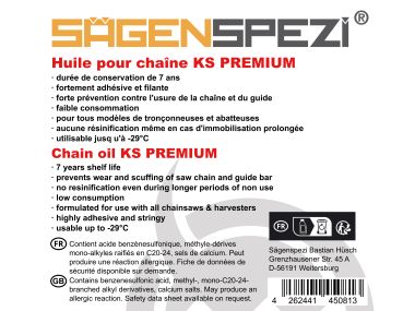 5 litres of Sgenspezi adhesive oil for chainsaw chains
